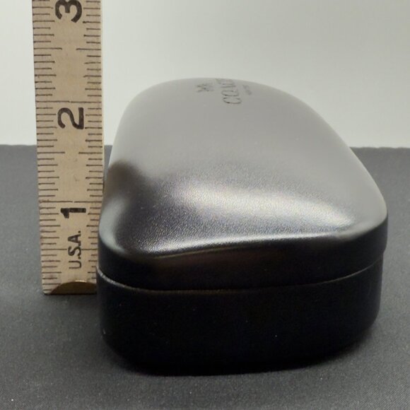Coach New York Black Hard Clamshell Eyeglasses Case With Cleaning Cloth Small - Picture 5 of 5
